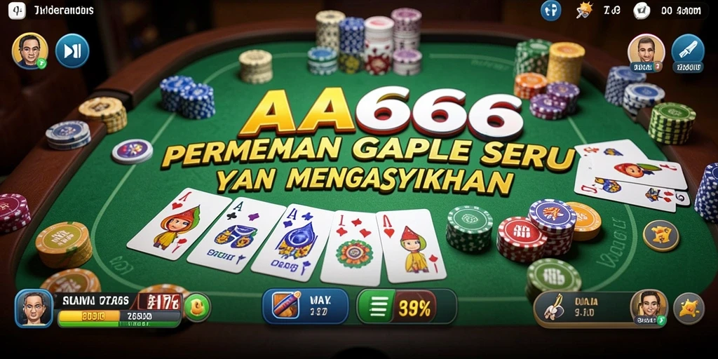 Tampilan gameplay menarik dari game Gaple AA666.