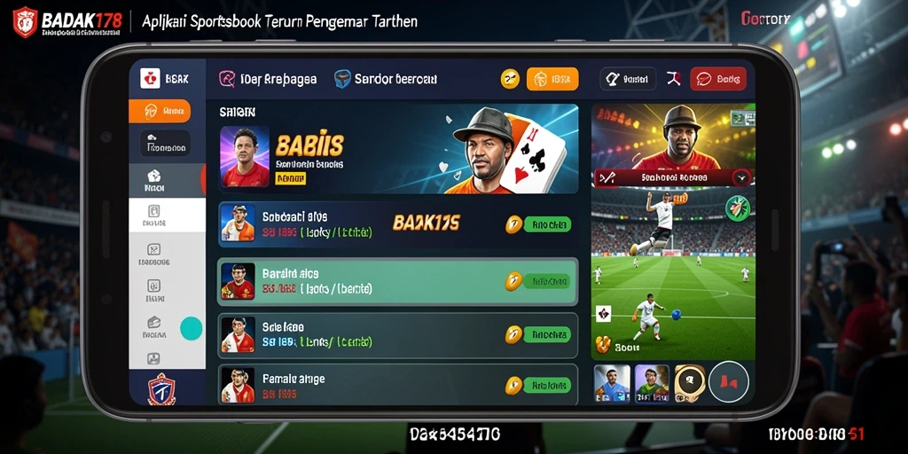 Tampilan gameplay BADAK178 dengan berbagai pilihan taruhan olahraga.