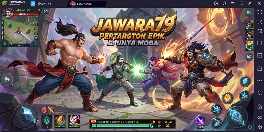Tampilan gameplay yang intens di JAWARA79 dengan aksi seru.