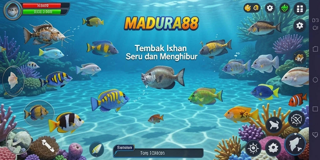 Tangkapan layar gameplay Tembak Ikan MADURA88 yang seru.