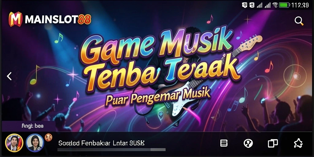 Tampilan gameplay interaktif MAINSLOT88 dengan berbagai lagu menarik.