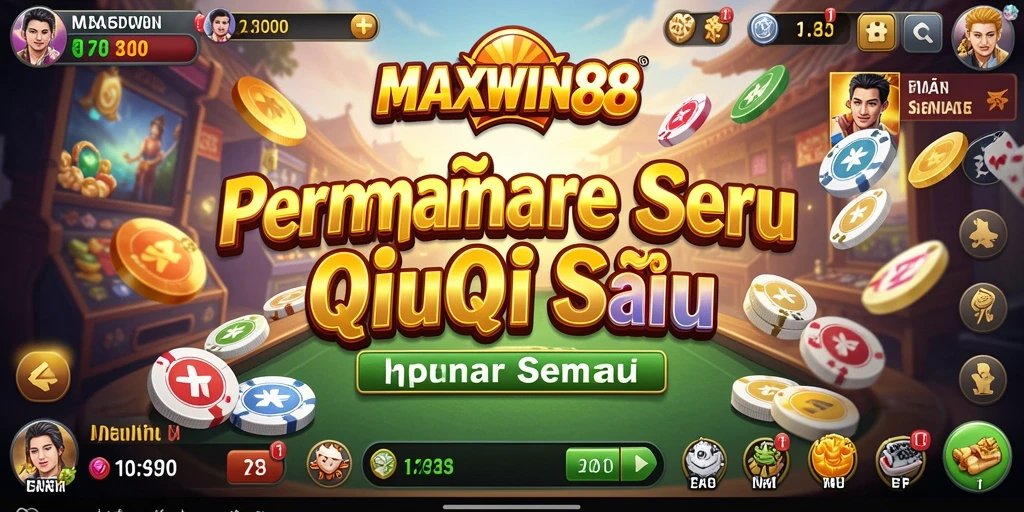Tangkapan layar gameplay QiuQiu yang seru pada MAXWIN88.