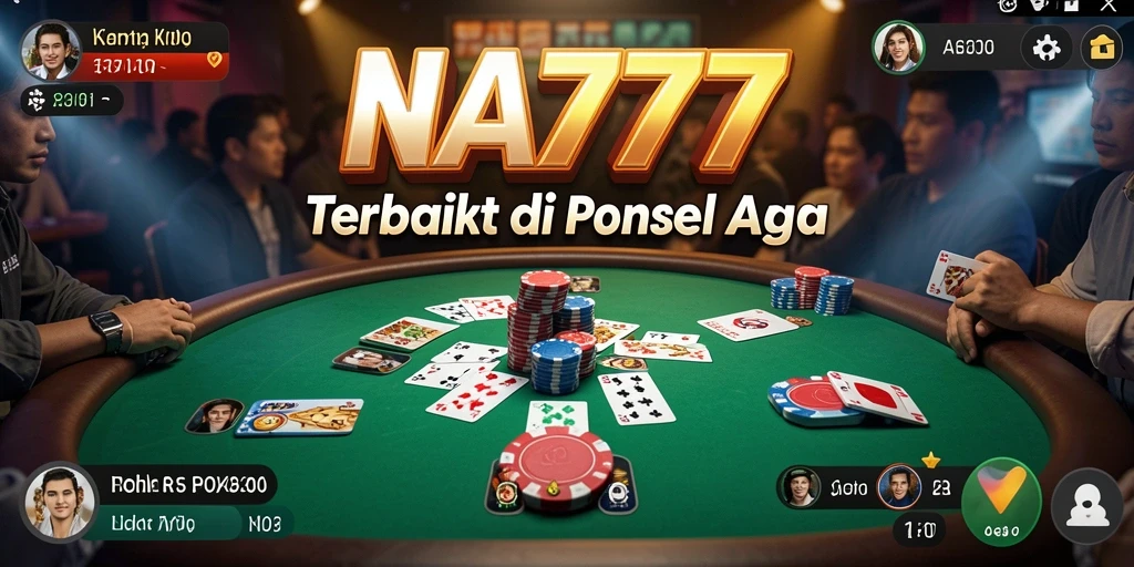 Tampilan gameplay menarik di NA777 dengan banyak pemain poker.