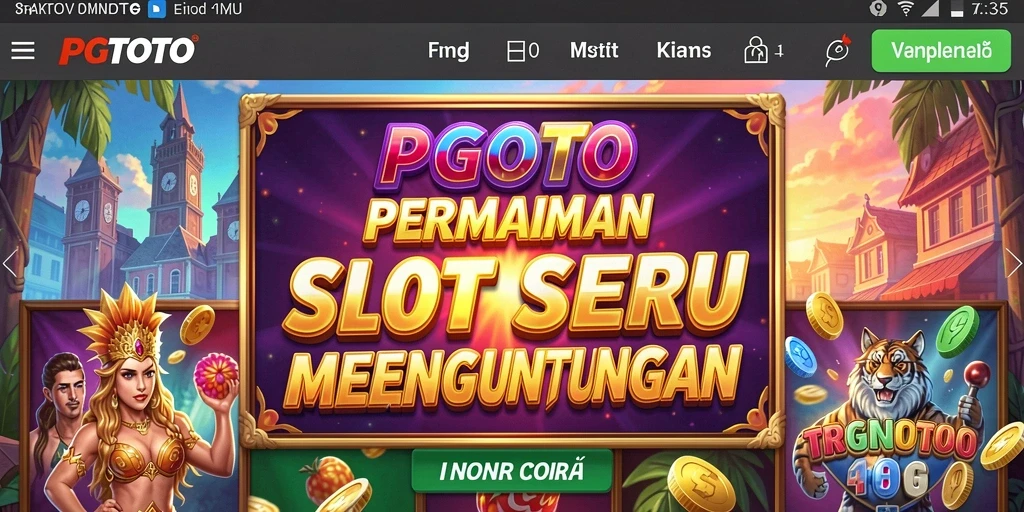 Tampilan gameplay seru di PGTOTO dengan fitur Slot yang menguntungkan.