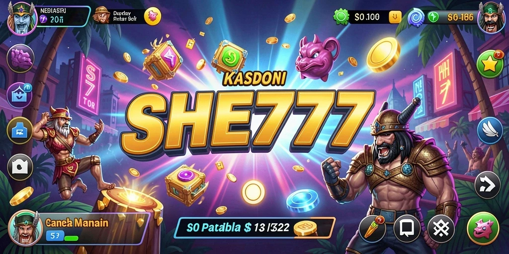 Gameplay seru dengan grafis yang memukau di SHE777.