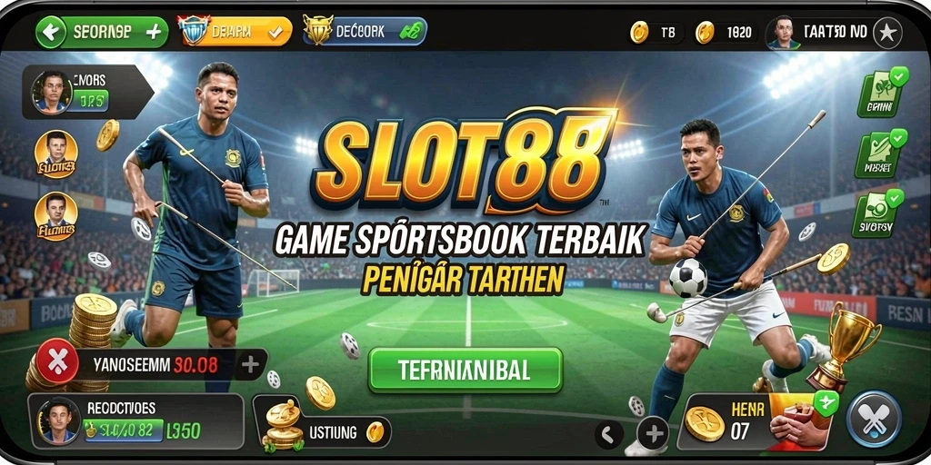 Tampilan utama SLOT88 menampilkan berbagai pilihan taruhan olahraga.