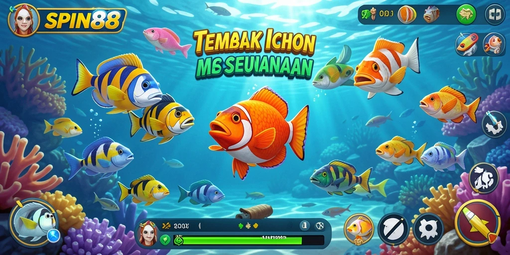 Tampilan menarik dari gameplay SPIN88 yang penuh aksi Tembak Ikan.