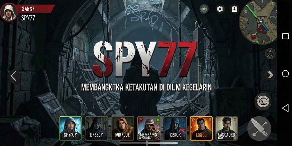 Tampilan gameplay mencekam dalam SPY77 yang menghadirkan ketegangan.
